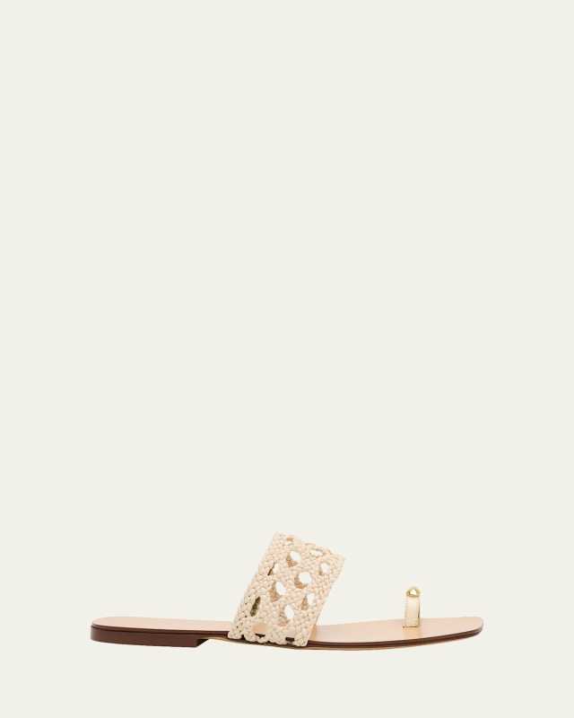 Mennia Capri Woven Slide Sandals